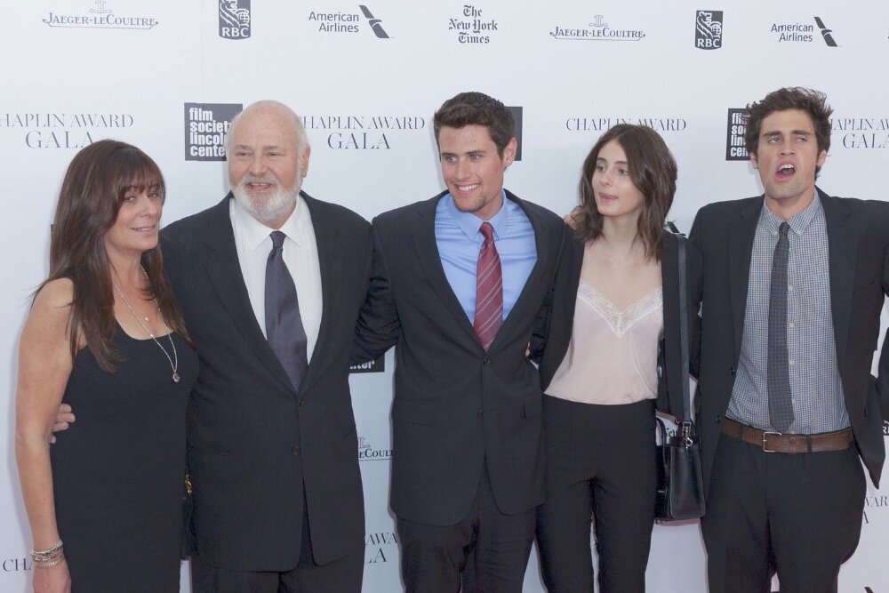 Rob Reiner, Michele Singer And Children Nick, Romy, Jake